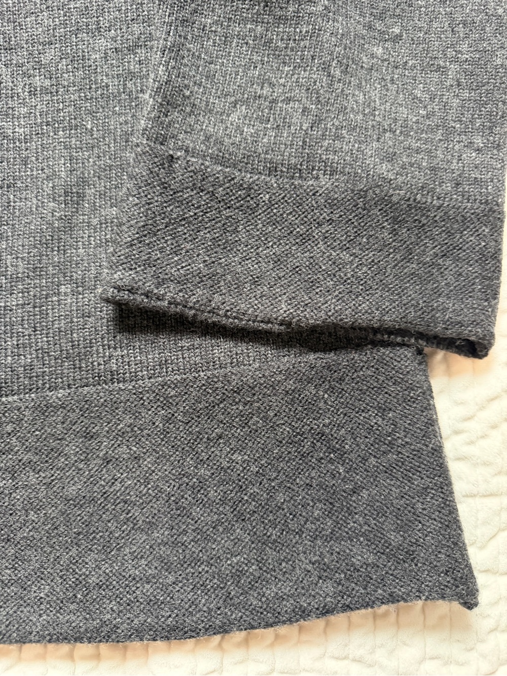 Sarah Spencer Woman 3X Gray 100% Merino Wool Turtleneck Sweater Wide Sleeve - Picture 3 of 11